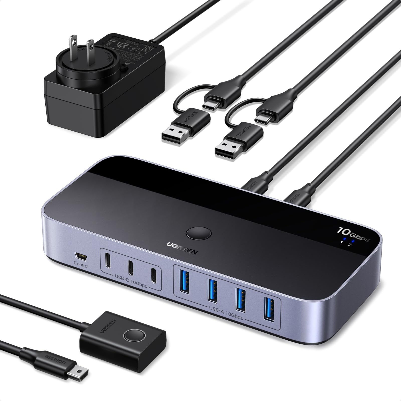 Amazon.com: UGREEN 2-in 7-Out USB 3.2 Switch, 10 Gbps Switcher for